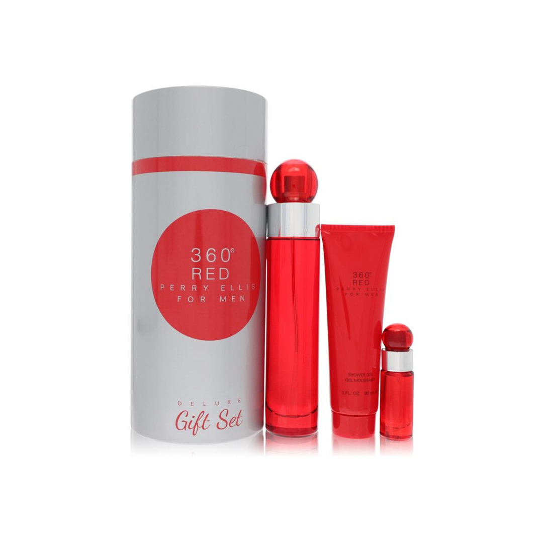 Estuche 360 Red for Men de Perry Ellis Edt 100ml 3 Piezas Hombre